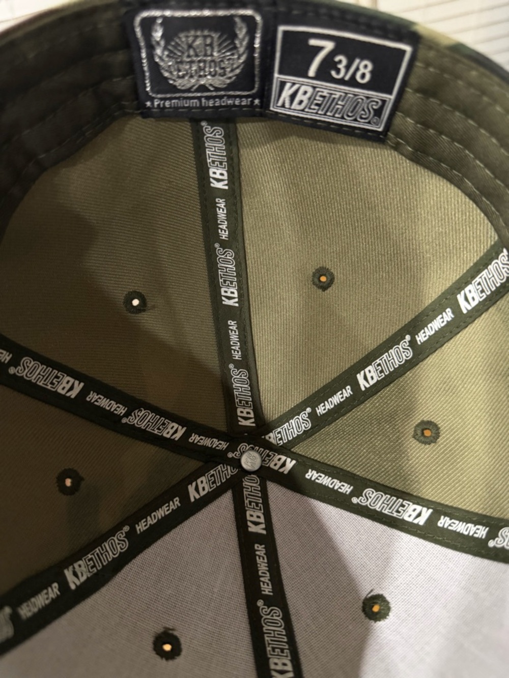 Army Green Snapback Fitted Baseball Cap! View 5